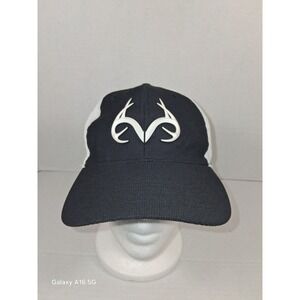 Realtree Antler Black and White Mesh Back Hat Cap‎ Outdoor Hunting